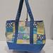 Lilly Pulitzer Bags | Lily Pulitzer Large Tote Patch Blue Bag | Color: Blue/Yellow | Size: Large