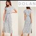 Anthropologie Dresses | Anthro Dolan Left Coast Taleen Boucle Textured Belted Midi Dress M | Color: Black/White | Size: M