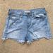 Madewell Shorts | Madewell Blue Denim Distressed Boyshorts Cutoff Edition Jean Shorts (Size 26) | Color: Blue | Size: 26