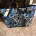 Ralph Lauren Bags | Lauren Ralph Lauren Faux-Leather Reversible Tote Floral Patchwork/French Navy | Color: Blue/White | Size: Os