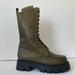 Free People Shoes | Free People Womens Jones Leather Lace-Up Combat Boot In Artichoke Green 9m Nib | Color: Green | Size: 9