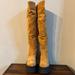 Free People Shoes | Free People Suede Over The Knee Boots Size 8.5 Color Cognac | Color: Red | Size: 8.5