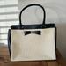 Kate Spade Bags | Kate Spade New York Holly Street Straw/Cow Leather Bag Cream/Black Color | Color: Black/Cream | Size: Os