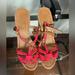 Coach Shoes | Coach Wedge Sandals. Size 8 | Color: Pink | Size: 8