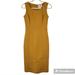 Anthropologie Dresses | Anthropologie Tabitha Mustard Color Sleeveless Quilted Midi Dress Size 2 | Color: Orange | Size: 2