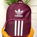 Adidas Bags | Adidas Victory Crimson Purple 3 Stripe Mini Backpack Purse Santiago Bag | Color: Purple/White | Size: Os