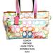 Coach Bags | Coach F11674 Vintage Bag Huge Scribble Bag Euc! | Color: Pink/White | Size: Os