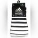 Adidas Underwear & Socks | Adidas Team Speed Otc Soccer Socks 1 Pair Men 9-13 Women10-12 White Black W Logo | Color: Black/White | Size: Shoe Size Men 9-13 Women 10-12
