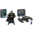 LEGO 76265 DC Batwing: Batman vs. The Joker, ikonisches Flugzeug-Spielzeug & 76259 DC Batman Baufigur, Superhelden Action Figur und Dekoration