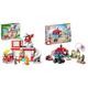 LEGO 10970 DUPLO Feuerwehrwache mit Hubschrauber, Feuerwehr-Spielzeug & 10791 Marvel Spideys Team-Truck, Spielzeug für Kinder ab 4 Jahren