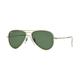Ray-Ban 3044 L0207 52 Small Aviator Sunglasses - Gold/Green