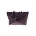 FURLA Leather Tote Bag: Pebbled Burgundy Print Bags