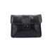 Juicy Couture Leather Clutch: Pebbled Black Print Bags