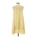 Forever 21 Casual Dress - Mini Crew Neck Sleeveless: Yellow Dresses - Women's Size Small