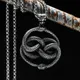 Ouroboros-Collier pendentif serpent pour homme acier inoxydable SION L chirurgie tionné JORap Rock