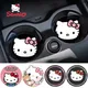 Sanurgente Hello Kitty Cartoon Car Cup Cowijk Polymères coordonnants Silicone Sous-tasse