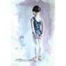 Gemma Violet First Day At Ballet by Aimee Del Valle - Wrapped Canvas Painting Canvas in White | 36 H x 24 W x 1.25 D in | Wayfair