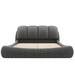 Everly Quinn Zulina Platform Bed Upholstered/Velvet in Gray | 40.2 H x 83.5 W x 94.5 D in | Wayfair D0BFA880A693491996A7862841D106CD