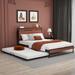 17 Stories Industrial Style Metal Platform Bed Wood in Black/Brown | 39 H x 61.8 W x 80.3 D in | Wayfair B863C384C7D0460BB5D4257D71430316