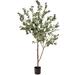 Primrue 72" Faux Eucalyptus Tree Polyester/Plastic in Black | 72 H x 23 W x 28 D in | Wayfair 7780014BDE81445D8F53B14AFA5C5786