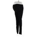 H&M Mama Jeans - Low Rise Skinny Leg Jeggings: Black Bottoms - Women's Size 6 Maternity - Indigo Wash