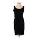 Helmut Lang Cocktail Dress - Sheath Boatneck Sleeveless: Black Print Dresses - Women's Size 4