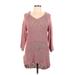 American Rag Cie Casual Dress: Burgundy Dresses - New - Women's Size Large