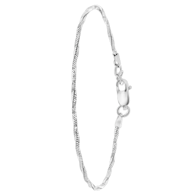 Lucardi Armband 925 Silber silbern 19.0mm Damen Image