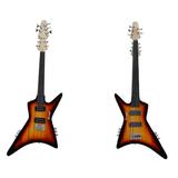 5 String Fretless Bass/ 6 String Fretless Double Neck Busuyi Guitar Right (Sunburst)