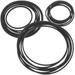 40 Pcs Leash Rubber Belts for Recorder Reusable Safety Cassette Recorder Player 1mm Belts for Cassette Recorder