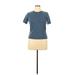 Nordstrom Short Sleeve T-Shirt: Blue Solid Tops - Women's Size X-Large