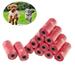 12 Rolls Doggie Poop Bags Refuse Sacks Waste for Dogs Disposable Trash Pet Puppy