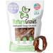 Nature Gnaws Natural USA Bison Trachea Rings for Dogs (16 oz) Rawhide-Free Pet Chew Treats