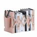 Adjustable Bookend with Pen Holder Magazine File Organizer and Accessories Holder Desk Book Ends for Shelves Extends Up to 17 Inches (Pink Small)