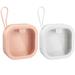 2 Pcs Hair Band Storage Box Jewelry Boxes Desktop Organizers Small Mini Claw Clip Containers with Lid Jewlery Travel