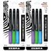Pack of (2) Zebra Pen Metallic Brush Pen Medium Point Pigment Ink Assorted Colors Zebra Metal.Brush ST 3/PKG 3 Count