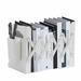 Adjustable Bookend with Pen Holder Magazine File Organizer and Accessories Holder Desk Book Ends for Shelves Extends Up to 17 Inches (White Small)