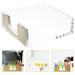 Clear Memo Holder Notepad Box Office Memo Pad Holder Memo Dispenser for Office Home Table