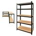 66 Storage Shelves Heavy Duty Steel Frame 5-Tier Garage Shelving Unit Metal Multi-Use Storage Rack for Home/Office/Dormitory/Garage Adjustable Height Bolt- Easy Installation Black