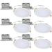 HALO 6 inch Recessed LED Ceiling & Shower Disc Light Canless Ultra Thin Downlight 5 CCT Selectable - White - 6 Pack