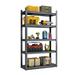 SYTHERS Steel Freestanding Shelves H72 * W47 * D24 Height Adjustable Heavy Duty Storage Rack for Kitchen Garage 2500 Ibs Capacity
