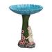 mveomtd Resin Birdbath Polyresin Antique Garden Bird Bath For Home Garden Yard Elegant Christmas Ornament Shatterproof Christmas Balls