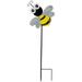 Northlight Bee Metal Outdoor Garden Stake - 23 - Black and Yellow