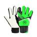 Fearlessin 1 Pair Children Portable Adjustable Soccer Gloves Kids Football Training Practise Goalkeeper Hand Protection Glove Nonslip Green Size 5