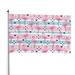 Kll Pink Striped Flamingo Flag 4x6 Ft Parade Party Flag Outdoor Flag Decorative Flag Banner Flags Garden Flag Home House Flags