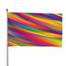 Kll Lines Multicolored Rainbow Flag 4x6 Ft Parade Party Flag Outdoor Flag Decorative Flag Banner Flags Garden Flag Home House Flags