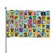 Kll Cute Dogs Collage Flag 4x6 Ft Parade Party Flag Outdoor Flag Decorative Flag Banner Flags Garden Flag Home House Flags