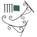 2 Pcs Hanging Basket Decorative Hook Coat Hangers Iron Houseplant Pots Metal Planter Rack Clothes