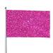 Kll Rose Red Glitter Flag 4x6 Ft Parade Party Flag Outdoor Flag Decorative Flag Banner Flags Garden Flag Home House Flags