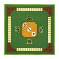 Tongina Mahjong Accessories Tablecloth Board Game Mat Anti Slip Noise Reduction Table Cover Mahjongg Mat for Tile Games Card Game Green